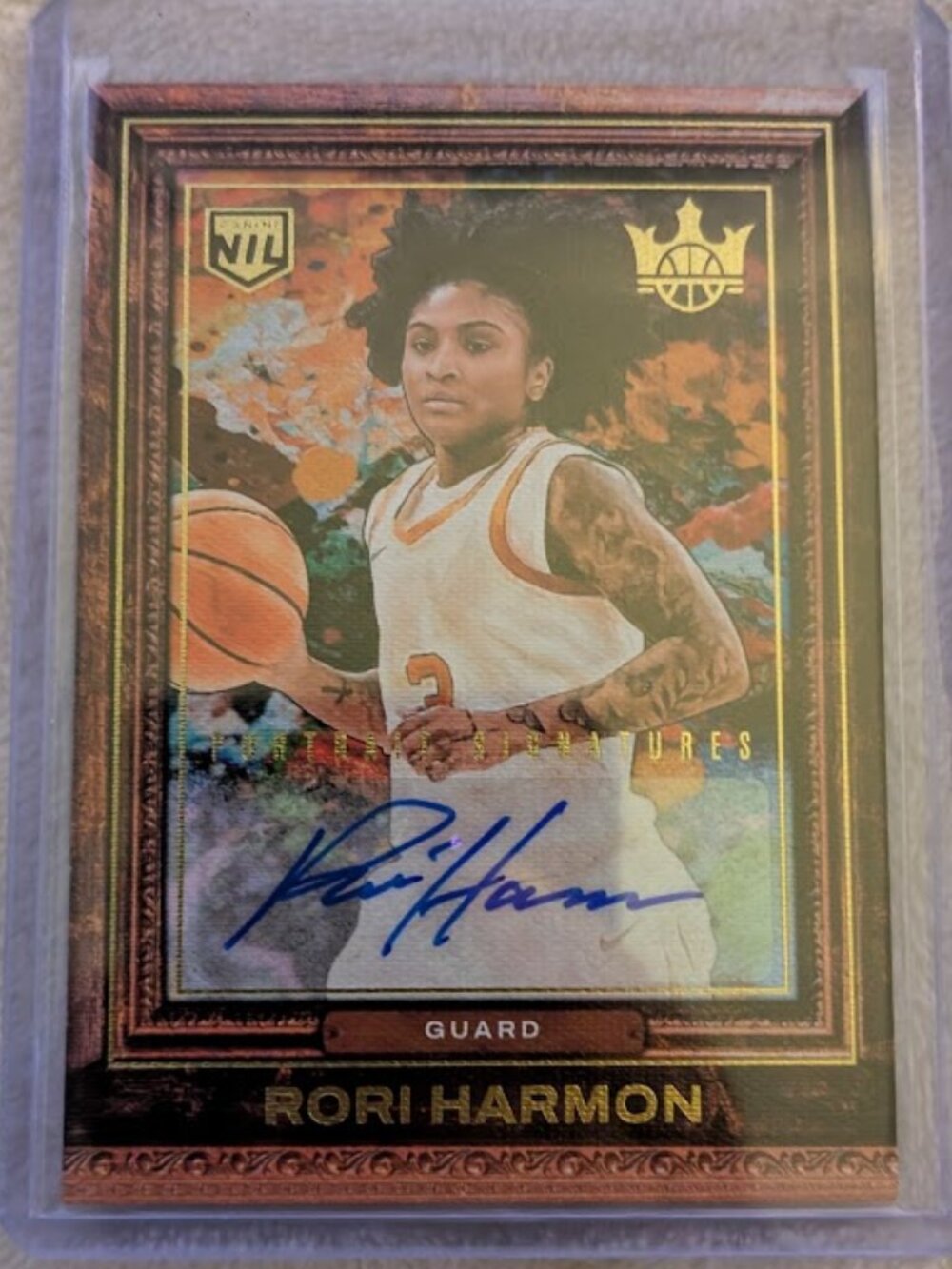 2025-26 Panini Portrait Signature RORI HARMON #PS-HAR 44/75